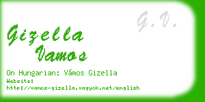 gizella vamos business card