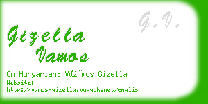 gizella vamos business card